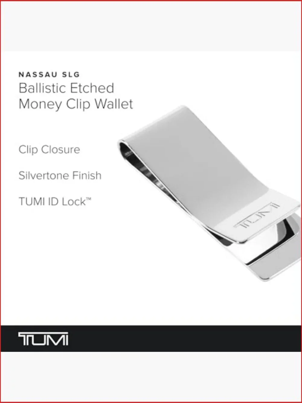 Ballistic Etched Money Clip Metal Wallet